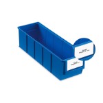 Label Narrow Version for Rack- and Storage boxes width = 91 mm (Packing of 120 Pcs.)